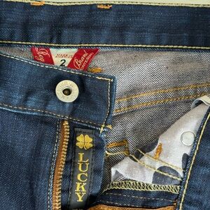 Lucky Brand Women's Classic Rider Straight Leg Jeans Dark Blue Wash